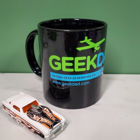 Geek Dad mug! *Hot Wheel For Size!* - Picture 1 of 3